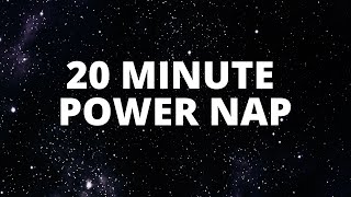 20 Minute POWER NAP with White Noise and Alarm for Energy and Focus