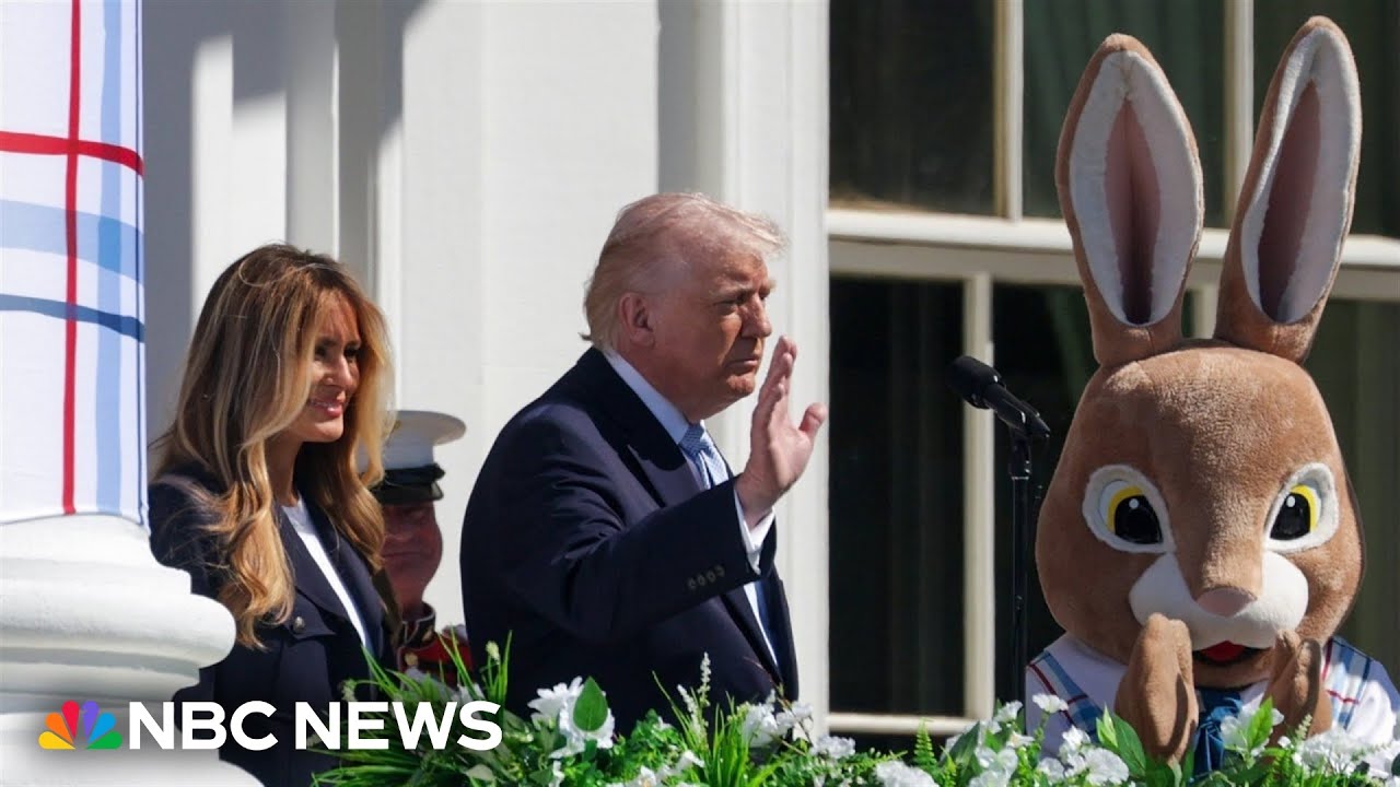 Trump says White House has more than 40,000 eggs for the Easter Egg Roll