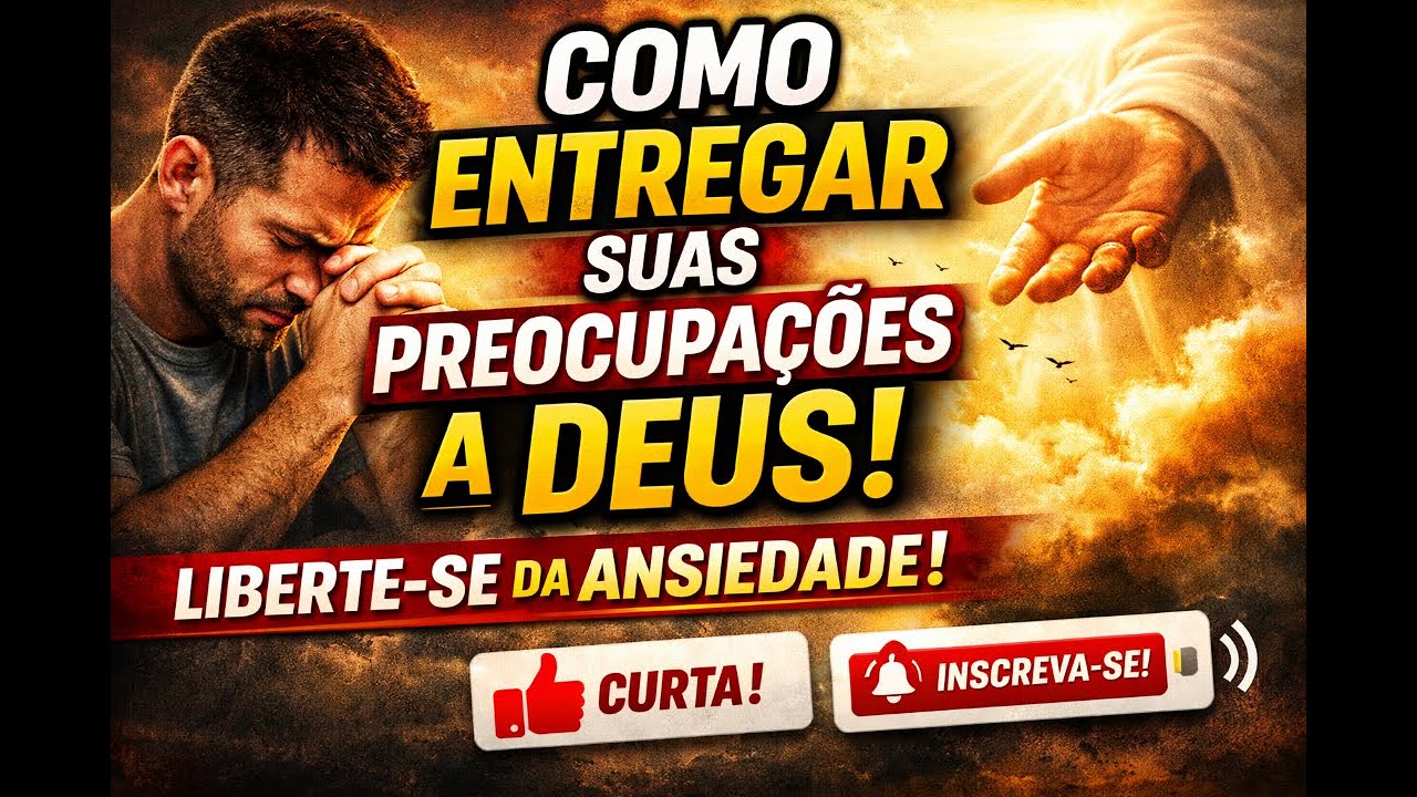 Como Entregar Suas Preocupações a Deus e Vencer a Ansiedade | Palavra de Fé e Paz