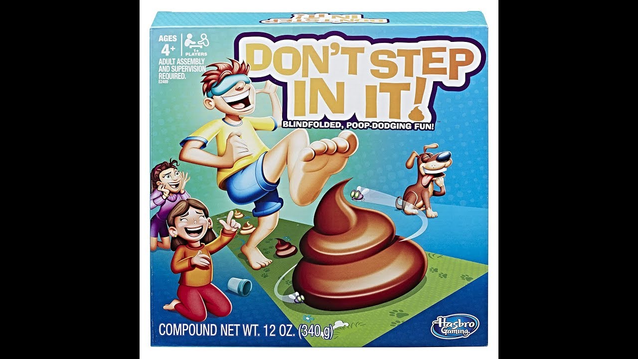 Don't step in it board game (POOP Dodging Game) family fun