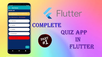 Complete Quiz App In Flutter Part 1 || In Hindi || Flutter Quiz App In Hindi