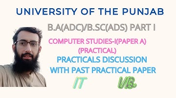 PU BA BSC PART I COMPUTER STUDIES-I PAPER A PRACTICAL