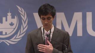 VMUN 2012 Secretary-General Hafiz Dhanani's Opening Address