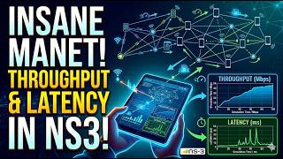 MANET Throughput and Latency Analysis in NS3 Simulation