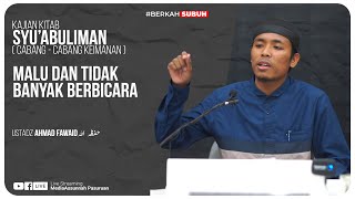 🔴[ LIVE ] 08. MALU & TIDAK BANYAK BERBICARA | Ustadz Ahmad Fawaid