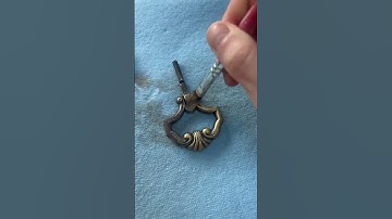 How to make old hardware new again! 😍 Product linked above to shop #shorts #diy #upcycling