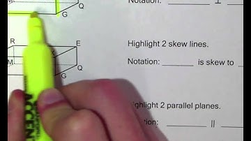 Geo 2.05 - Parallel, Perpendicular & Skew Lines