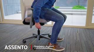 Silla Flexform Tecton. Tecnomadera