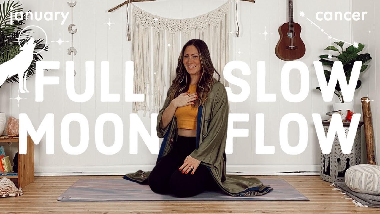 FULL MOON SLOW FLOW 🌝 moon in cancer | wolfy full moon yoga
