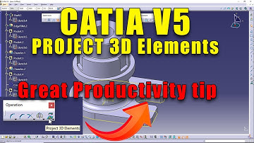 How to project 3D elements in #catiav5