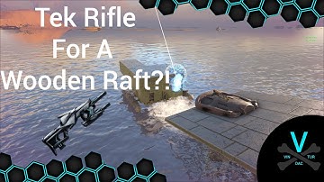 Tek Railgun for a wooden raft?! - ARK: Official PVP