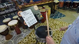 Singles, Doubles, Paradiddles 4X tempo 100