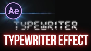 Digital Typewriter Effect in After Effects Tutorial