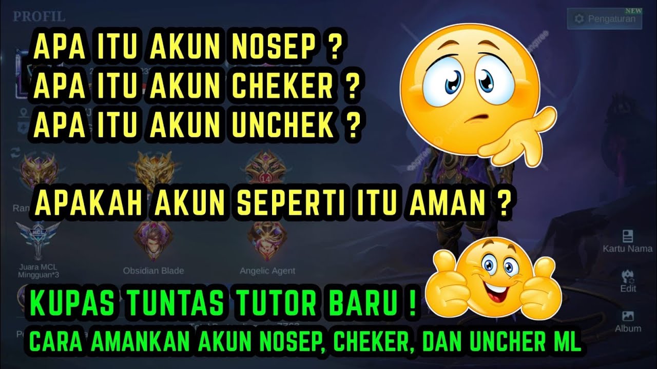 CARA AMANKAN AKUN CHECKER MOBILE LEGENDS CARA AMANKAN AKUN NOSEP cara-amankan-akun-checker-mobile-legends-cara-amankan-akun-nosep