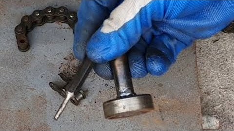 Tự chế dụng cụ cắt xích. #soncatchannel