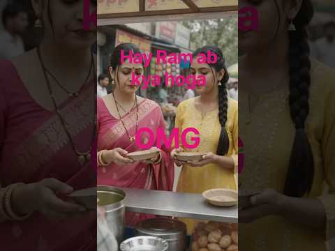 आख़िरी पापड़ी किसकी? बहू vs लाडली बेटी!😂🥊 #Golgappa #PaniPuri #NanadBhabhi #Funny #StreetFood #Viral by Youtube KidsyTV