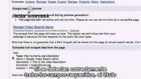 Datos estructurados para vídeo | Posicionamiento Web