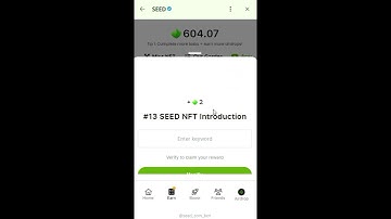 #13 SEED NFT Introduction | Seed Academy Code | Seed Today Code