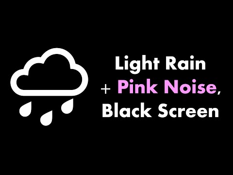 Watch 🔴 Light Rain + Pink Noise, Black Screen 🌧️🌸⬛ • Live 24/7 • No mid-roll ads on YouTube