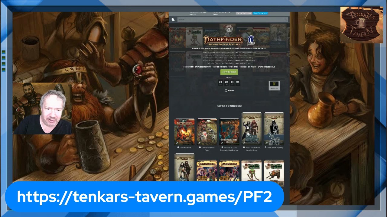 Tenkar's Tavern: Humble Bundle - Pathfinder 2e Core Rules & More