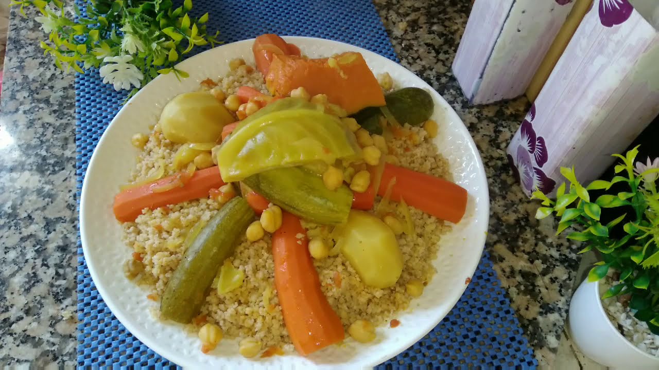 بركوكش بالشعير بالخضر على الطريقة الامازيغية بطريقة بسيطة