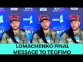 VASILY LOMACHENKO HEATED ON HIS LAST INTERVIEW BEFORE  TAKING ON TEOFIMO LOPEZ (CLEAN AUDIO)