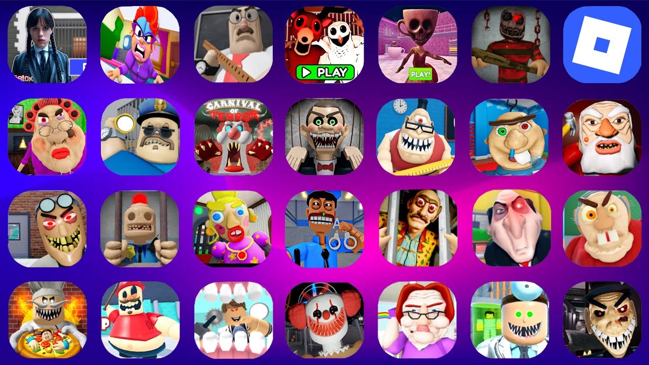 Roblox,WEDNESDAY'S PRISON RUN!,ESCAPE CRAZY CAT LADY!,Betty's Nursery!,BEN'S HIDEOUT ESCAPE!,