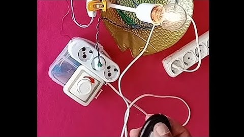 Reostalı,uzaktan kumandalı priz yapımı.