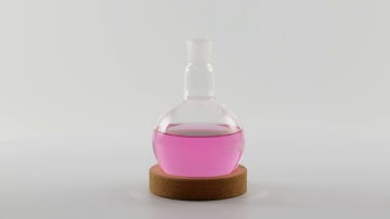 FLASKS - clear - glass - ground neck - round bottom