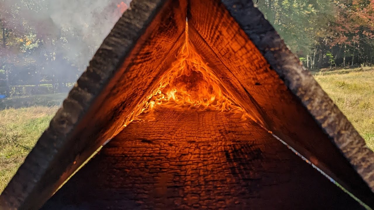 Shou Sugi Ban (or Yakisugi) siding preparation with propane torch