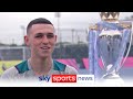 Phil Foden says that he is a month away from returning after suffering a foot injury at Euro 2020