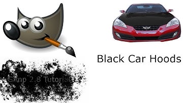 Gimp 2.8 - Black Hoods for Cars