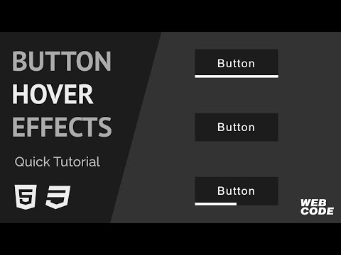 Button Hover Effects pt.1 (HTML / CSS)