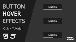 Button Hover Effects pt.1 (HTML / CSS)