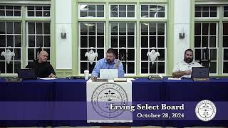 Erving Select Board, October 28, 2024