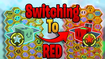 I Switched to a RED Hive in Bee Swarm Simulator