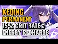 Keqing Permanent 15% Crit Rate and Energy Recharge Guide (WATCH NOW BEFORE PATCH!) | Genshin Impact