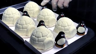 Korea finest winter dessert igloo cake / Korean Street Food