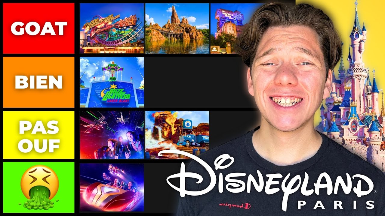 Quelle est la MEILLEURE ATTRACTION de DISNEYLAND PARIS ? (Tierlist)