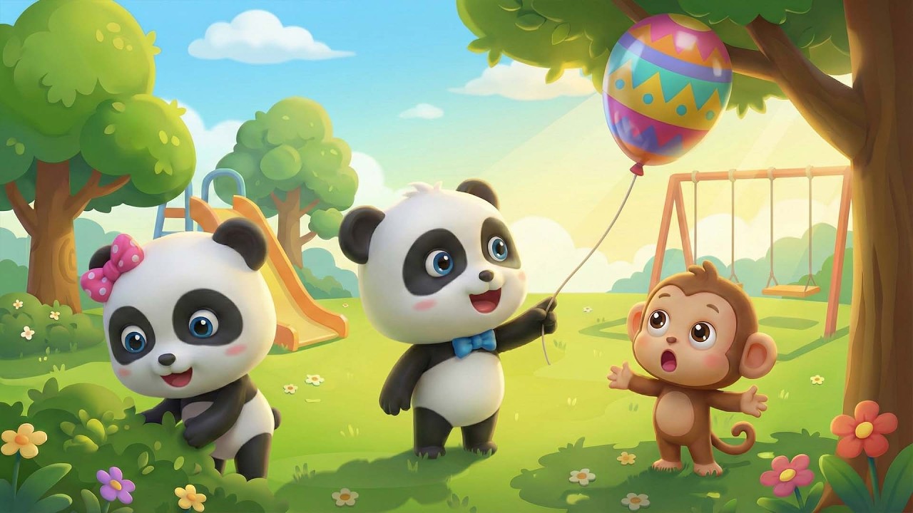 Colorful Balloon Surprise🎈🌈| Fun in the Sunshine | BabyBus Funny ...