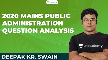 2020 Mains Public Administration Question Analysis | Deepak kumar swain