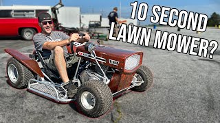 Suzuki GS450 Lawn Mower Paint + SEND at the Drag Strip!!