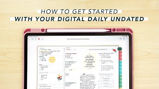 How to Get Started with Your Daily Undated Passion Planner Digital screenshot 1