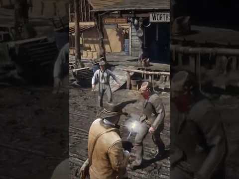 Red Dead Redemption 2 (4K 60FPS) NPC Tried The Wrong Guy - RTX 4090 #viral #trending #reels