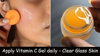 Apply Vitamin C Night Cream Gel to Change Skin Complexion - Skin Whitening Glow Serum &amp; DARK SPOTS