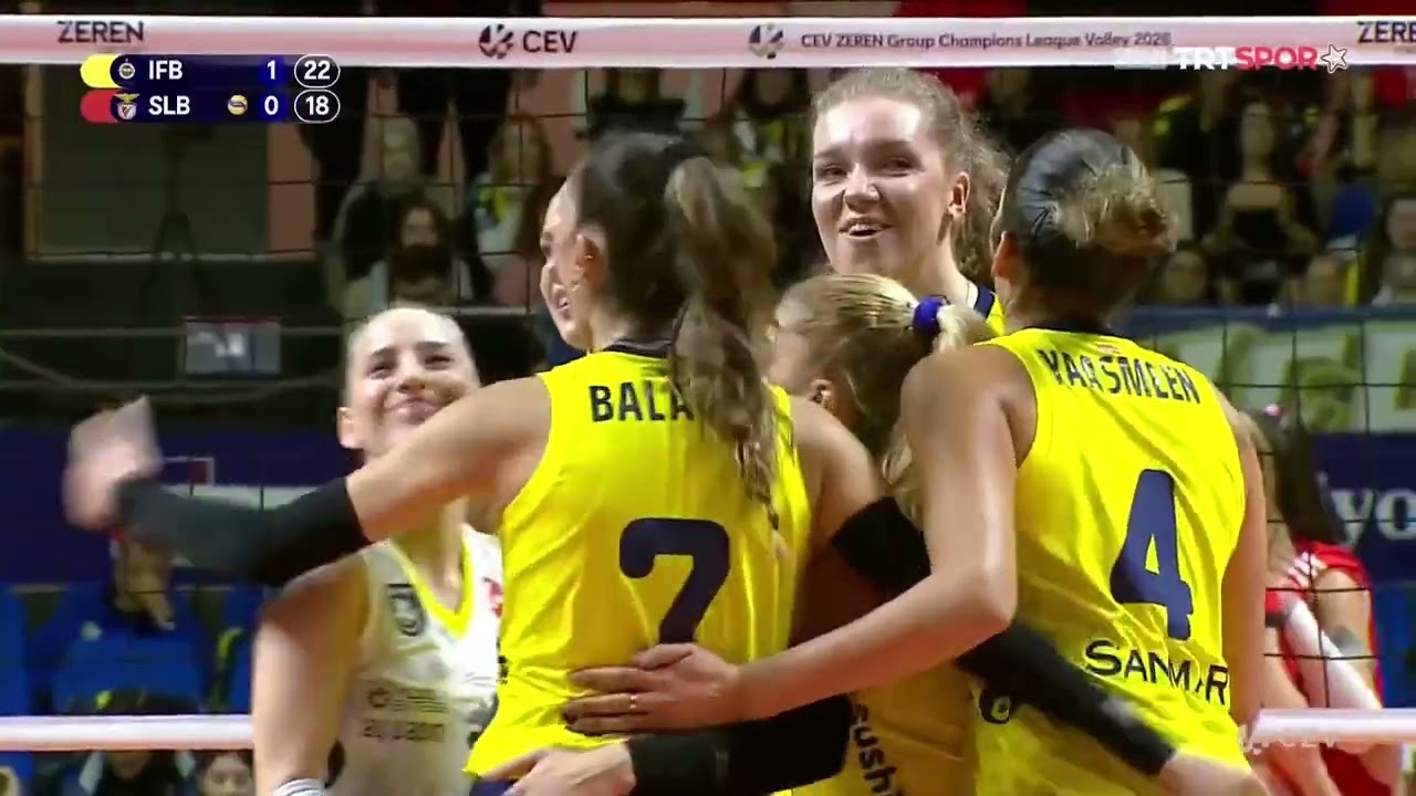 Fenerbahçe Medicana Benfica CEV maçı FEDOROVTSEVA tüm sayılar