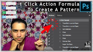 1 Click Photoshop Action Tutorial To Create Repeat Pattern For Textile #Digitalprint Designing-