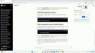 python env variable windows
