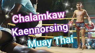 Chalamkaw(Red)!Knock out!【ムエタイ 子供 試合 ノックアウト】Muay Thai Fight!