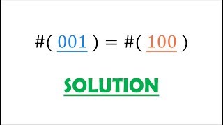 Solution 81: Fascinating Interplay between 100 and 001